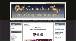 Desktop Screenshot of chihuahua-vom-steppenbrunnen.de