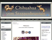 Tablet Screenshot of chihuahua-vom-steppenbrunnen.de